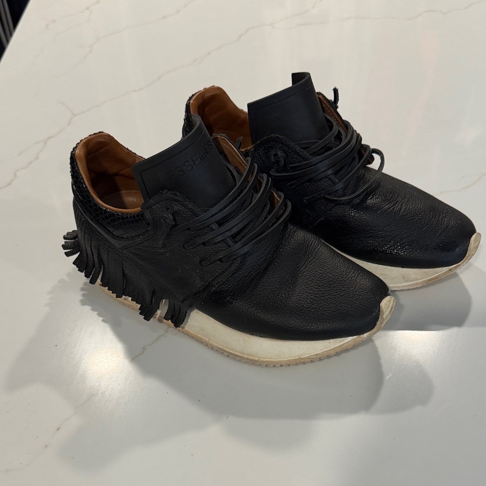 Esse Ut Esse fringe black sneakers size 36 or 6